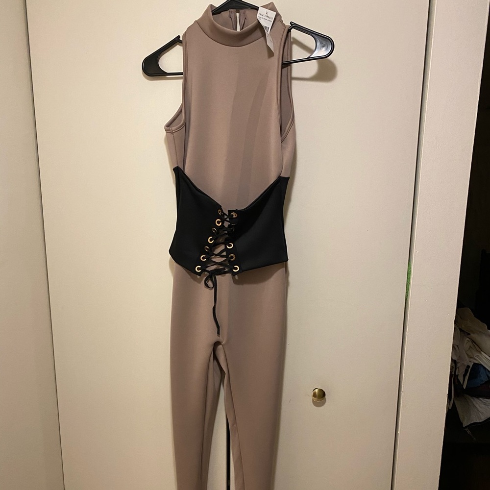 Jumpsuit with belt detail